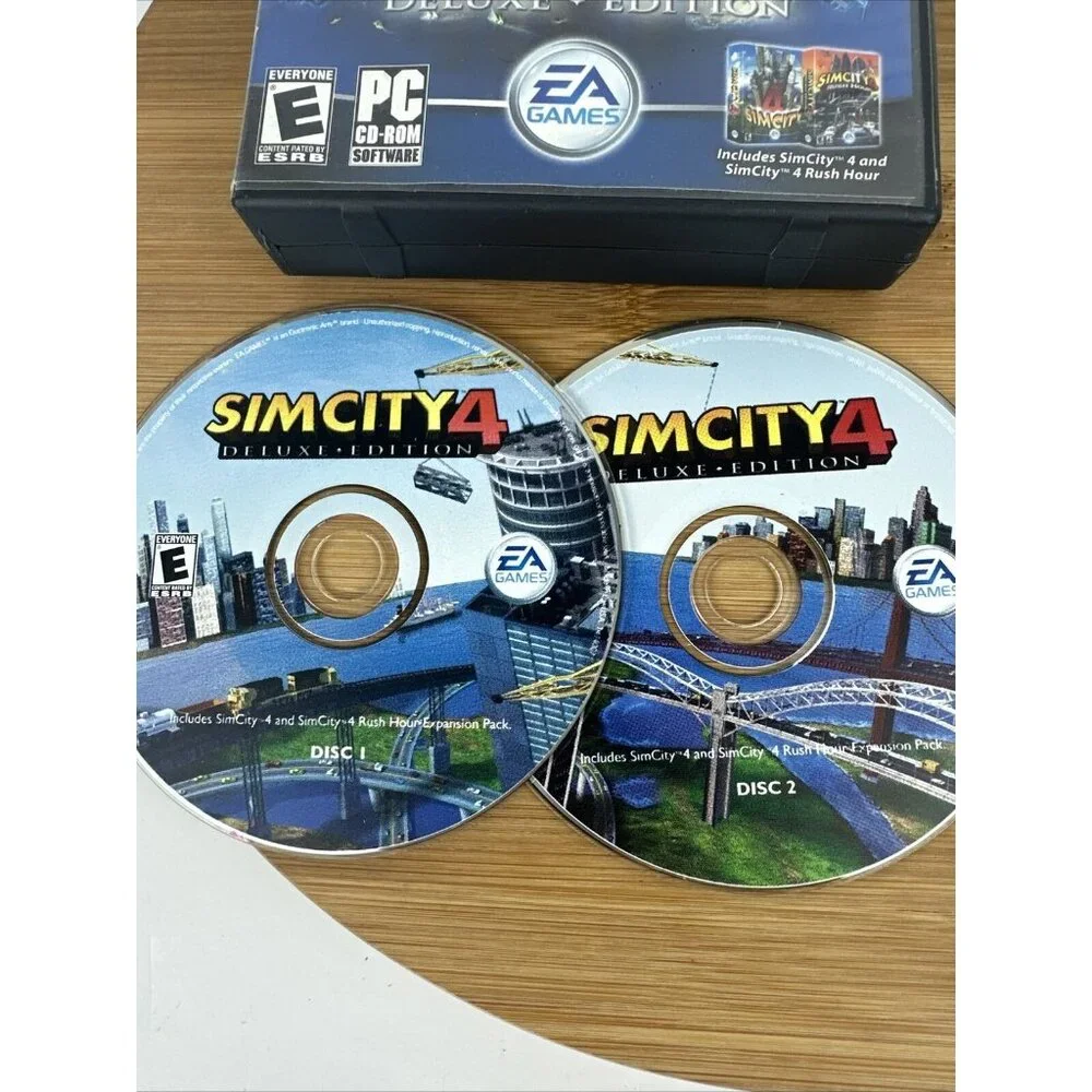SimCity 4: Deluxe Edition. EA, PC / Windows,‎ 2003. CD-ROMs.